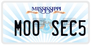 MOOSEC5  license plate in MS