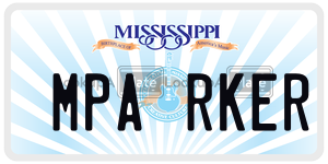MPARKER  license plate in MS