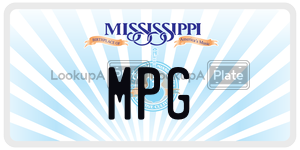 MPG  license plate in MS