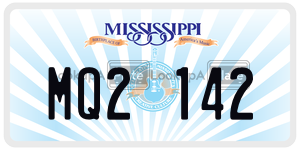 MQ2142  license plate in MS