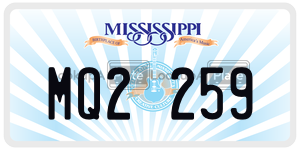 MQ2259  license plate in MS