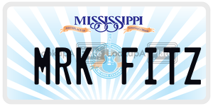 MRKFITZ  license plate in MS