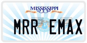 MRREMAX  license plate in MS