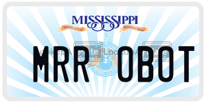 MRROBOT license plate in Mississippi