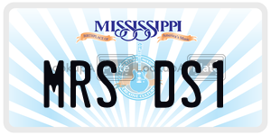 MRSDS1  license plate in MS