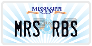 MRSRBS  license plate in MS