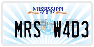 MRSW4D3  license plate in MS