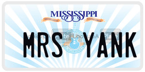 MRSYANK  license plate in MS