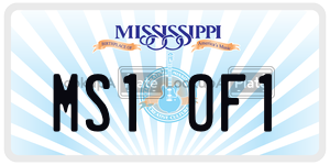 MS1OF1  license plate in MS