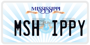 MSHIPPY  license plate in MS