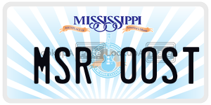 MSROOST  license plate in MS