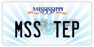 MSSTEP  license plate in MS