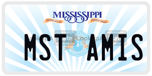 MSTAMIS  license plate in MS