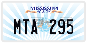 MTA295  license plate in MS