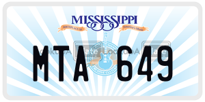 MTA649  license plate in MS