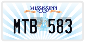 MTB583  license plate in MS
