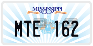 MTE162  license plate in MS