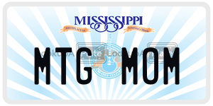 MTGMOM  license plate in MS