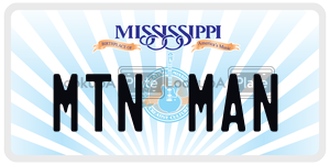 MTNMAN  license plate in MS