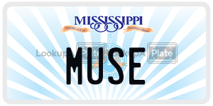 MUSE  license plate in MS