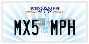 MX5MPH  license plate in MS