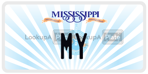 MY  license plate in MS