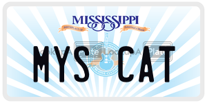 MYSCAT  license plate in MS