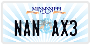 NANAX3  license plate in MS