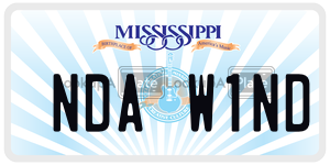 NDAW1ND  license plate in MS