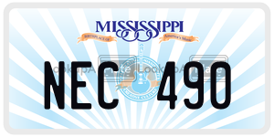 NEC490  license plate in MS