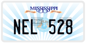 NEL528  license plate in MS