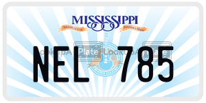 NEL785  license plate in MS