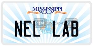 NELLAB  license plate in MS