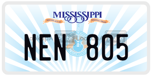NEN805  license plate in MS