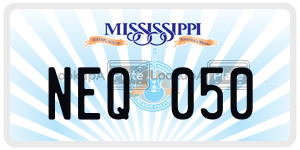 NEQ050  license plate in MS
