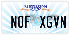 NOFXGVN  license plate in MS