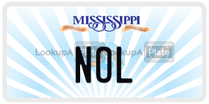 NOL  license plate in MS