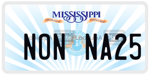 NONNA25  license plate in MS