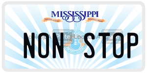 NONSTOP  license plate in MS