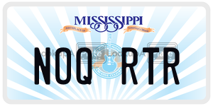 NOQRTR  license plate in MS
