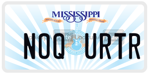 NOQURTR  license plate in MS