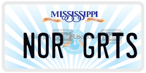 NORGRTS  license plate in MS