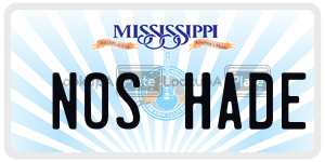 NOSHADE  license plate in MS