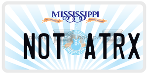 NOTATRX  license plate in MS