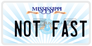 NOTFAST  license plate in MS