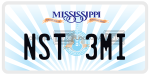 NST3MI  license plate in MS