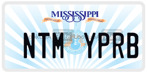 NTMYPRB  license plate in MS
