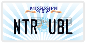 NTRUBL  license plate in MS