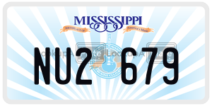NU2679  license plate in MS
