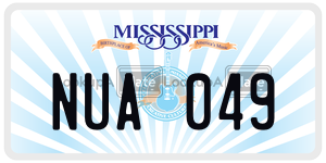 NUA049  license plate in MS